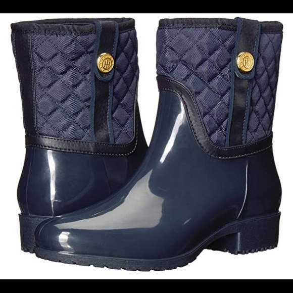 tommy hilfiger frills rain boot
